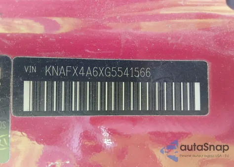 2016 Kia Forte Lx z USA, uszkodzony, nr VIN KNAFX4A6XG5541566